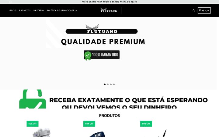 Screenshot of flutuand.com
