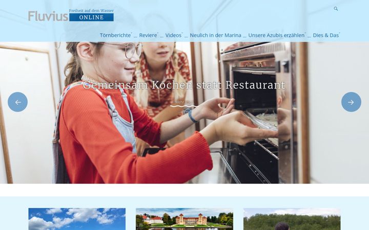 Screenshot ta' fluvius-magazin.de