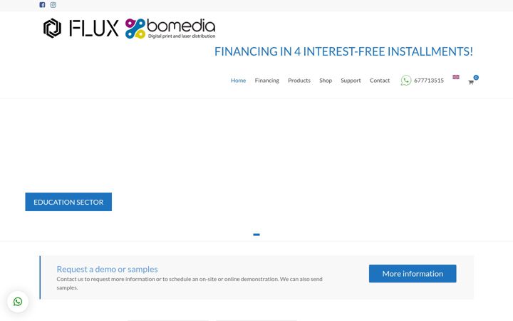 Screenshot of flux-bomedia.com