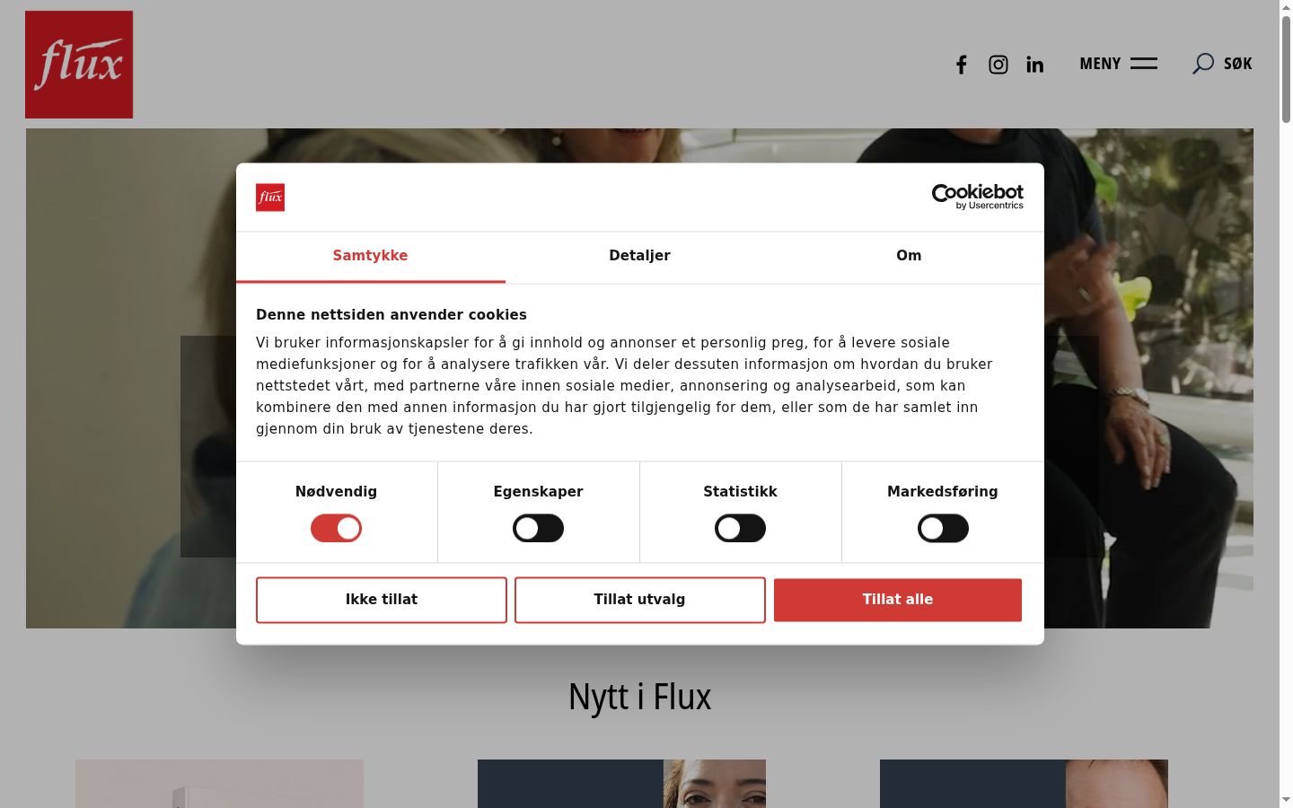 Ekraanipilt nõusolekubännerist, mida näidati enne mis tahes suhtlust