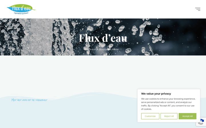 Screenshot of fluxdeau.nl