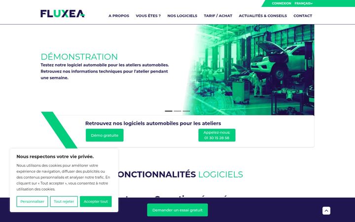 Screenshot of fluxea-group.com