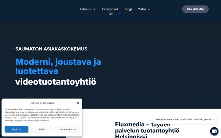 Screenshot of fluxmedia.fi