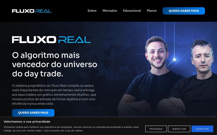 Skärmbild av fluxoreal.com.br