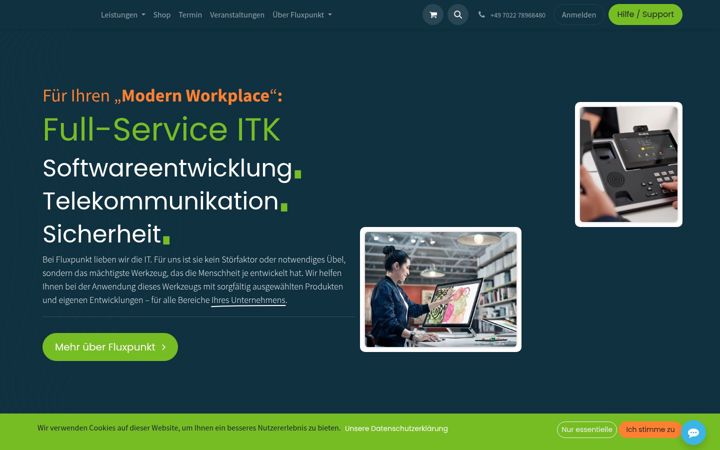 Screenshot of fluxpunkt.de