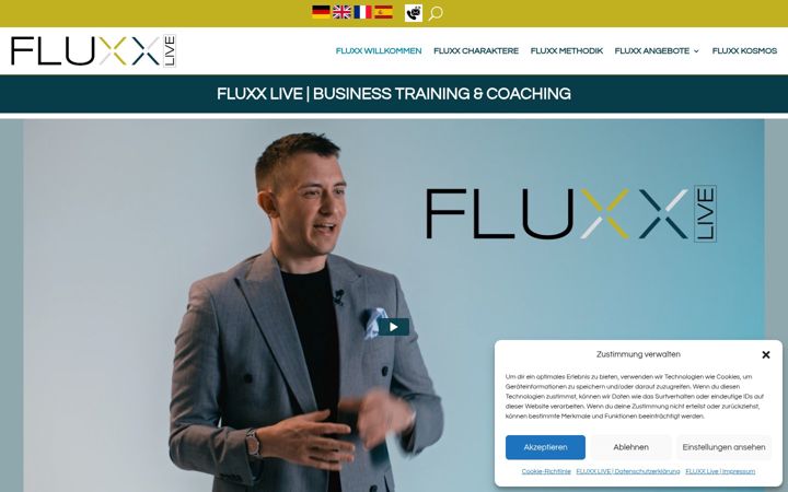 Screenshot of fluxxlive.com