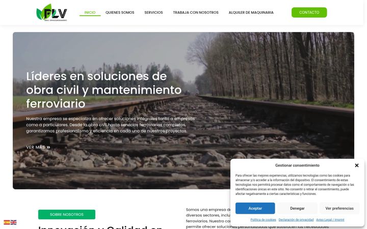 Screenshot of flvservicios.com