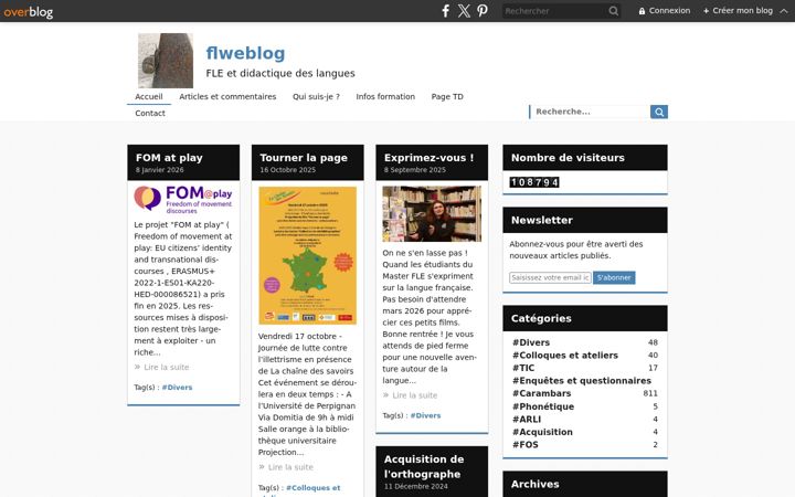 Screenshot of flweblog.com