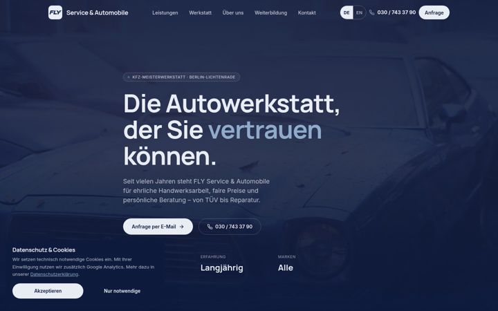 Screenshot of fly-automobile.de