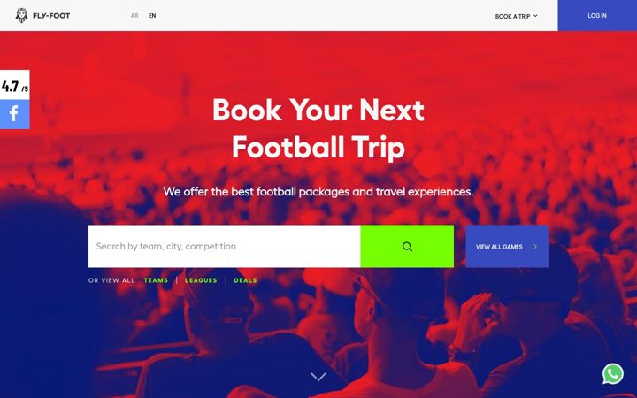 Screenshot of fly-foot.com