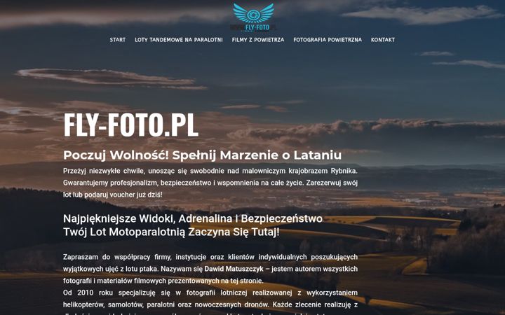 Screenshot of fly-foto.pl