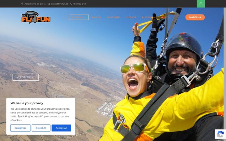 Posnetek zaslona fly4fun.pt