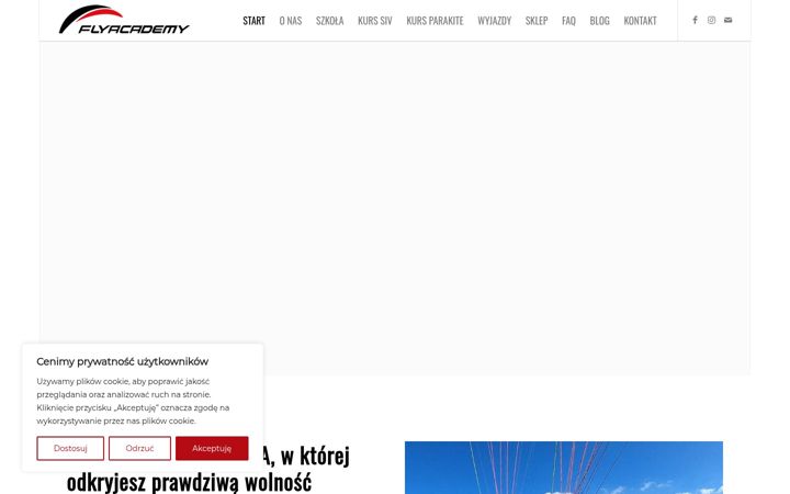 Screenshot of flyacademy.pl