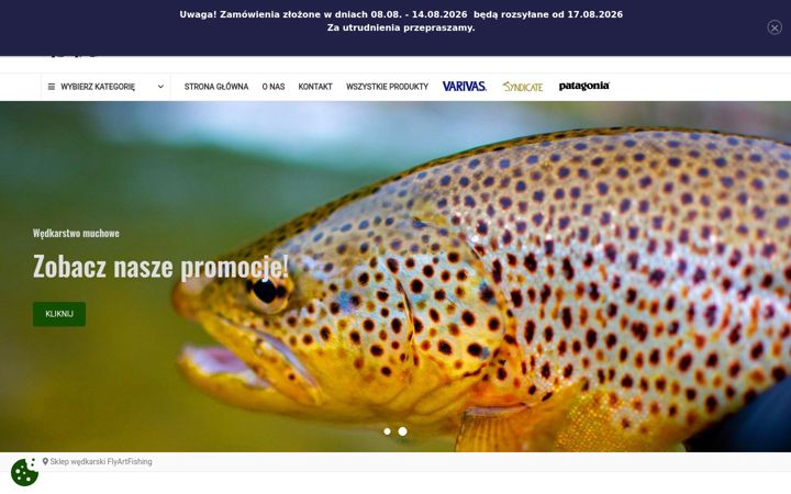 Screenshot of flyartfishing.pl
