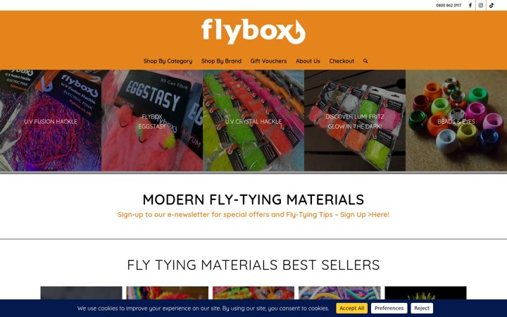 Screenshot of flyboxdirect.co.uk