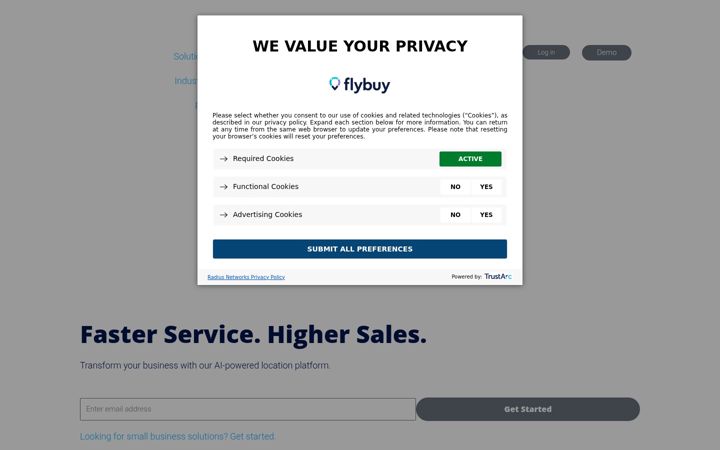 Screenshot of flybuy.com