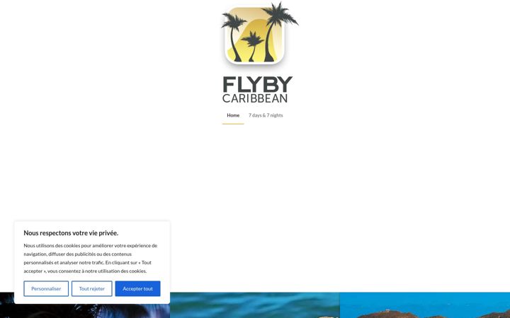 Screenshot of flyby-caribbean.com