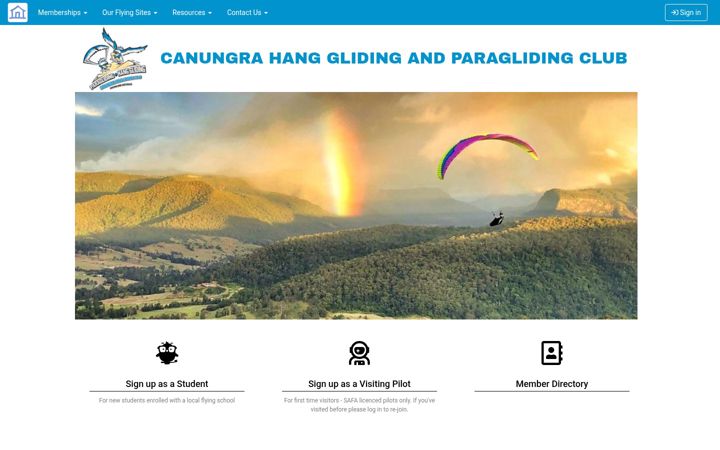 Screenshot of flycanungra.com.au
