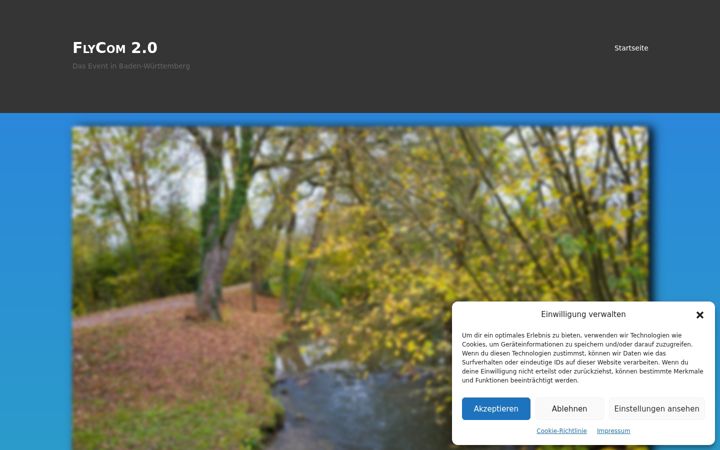Screenshot of flycom-event.de