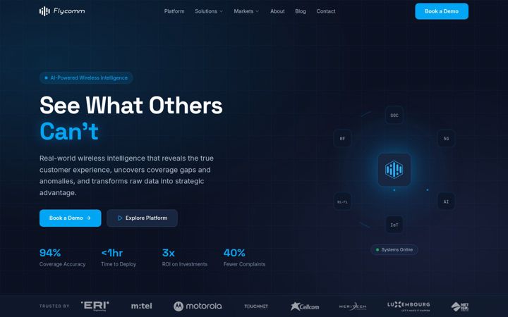 Screenshot of flycomm.co
