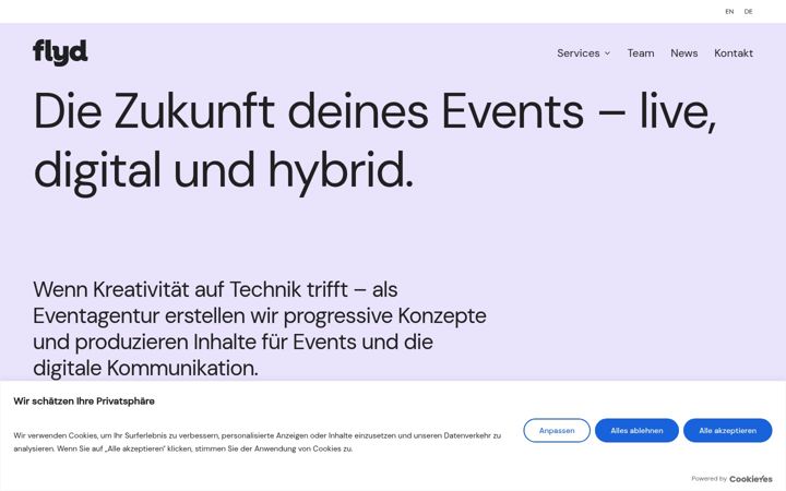 Screenshot of flyd.ch