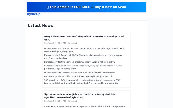 Screenshot of flydiet.pl