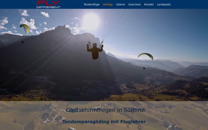 Screenshot of flydifferent.eu