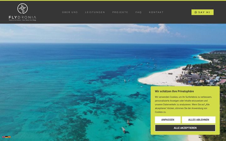 Screenshot of flydronia.com