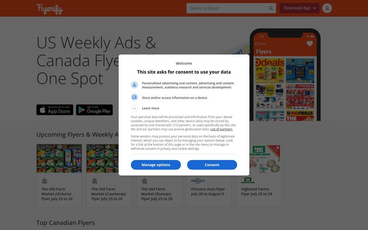 Screenshot of flyerify.com
