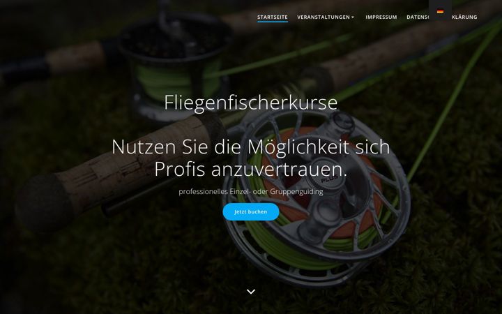 Screenshot ta' flyfishingguide.de