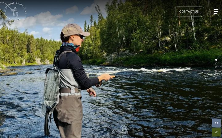 Screenshot of flyfishingguideitaly.com