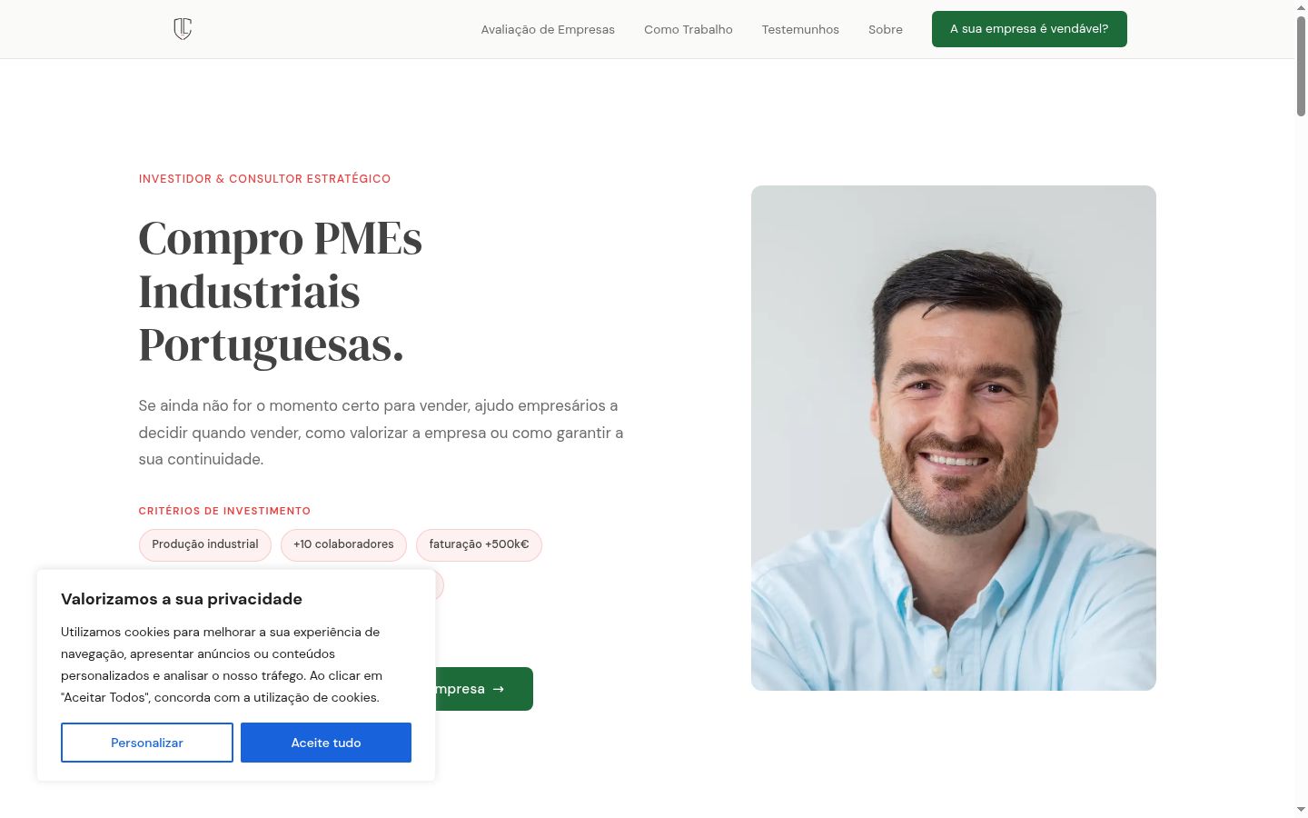 Capture d'écran de la bannière de consentement affichée avant toute interaction