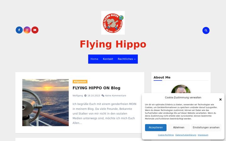 Screenshot of flying-hippo.de