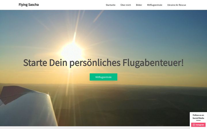 Screenshot of flying-sascha.de