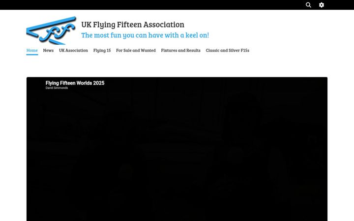 Screenshot of flying15.org.uk