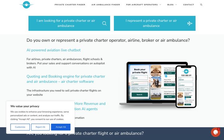 Screenshot of flyingassist.com