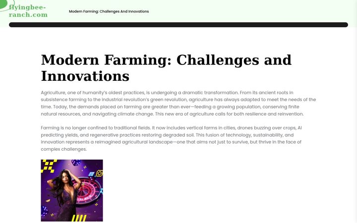 Screenshot of flyingbee-ranch.com