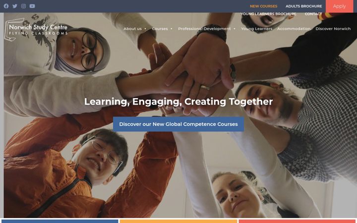 Captura de pantalla de flyingclassrooms.co.uk