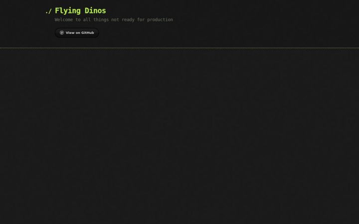 Screenshot of flyingdinos.com