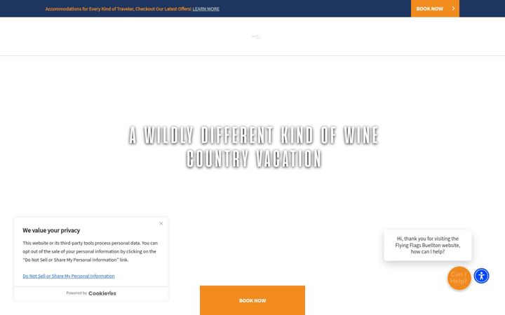 Screenshot of flyingflags.com