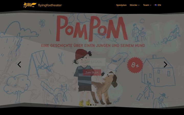 Capture d'écran de flyingfoxtheater.de