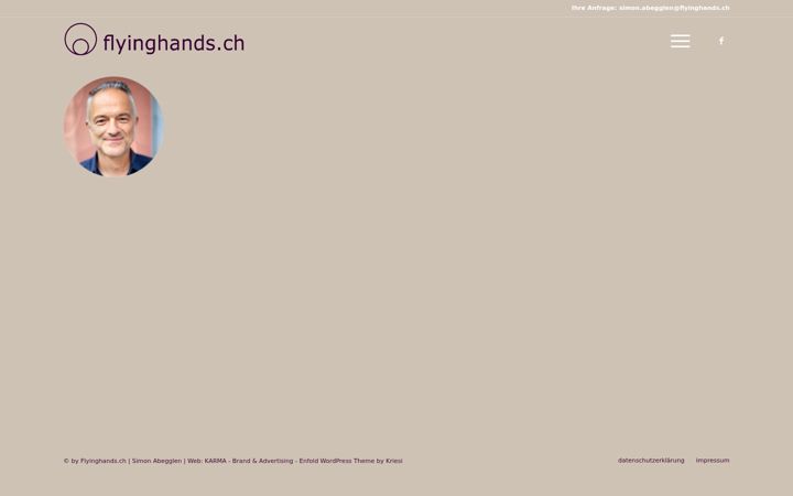 Screenshot of flyinghands.ch