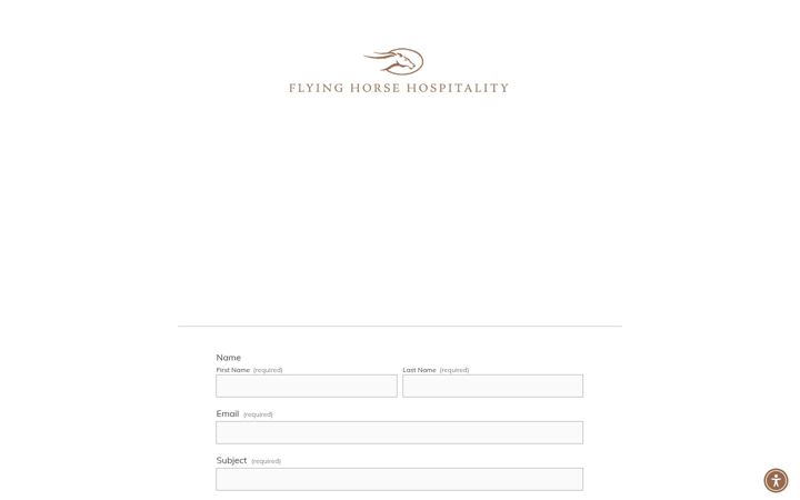 Screenshot of flyinghorsehospitality.com