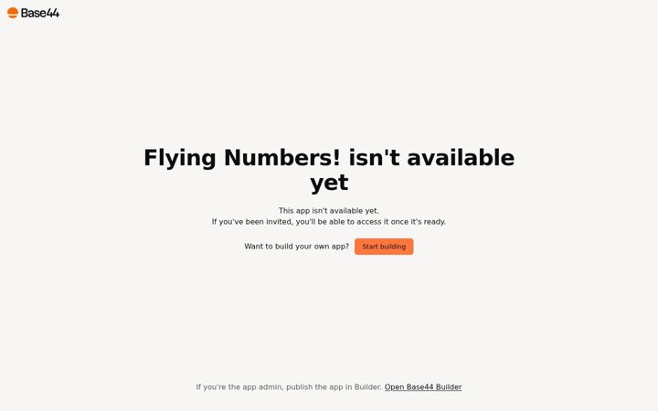 Screenshot of flyingnumbers.co.uk