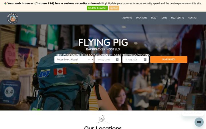 Screenshot of flyingpig.nl