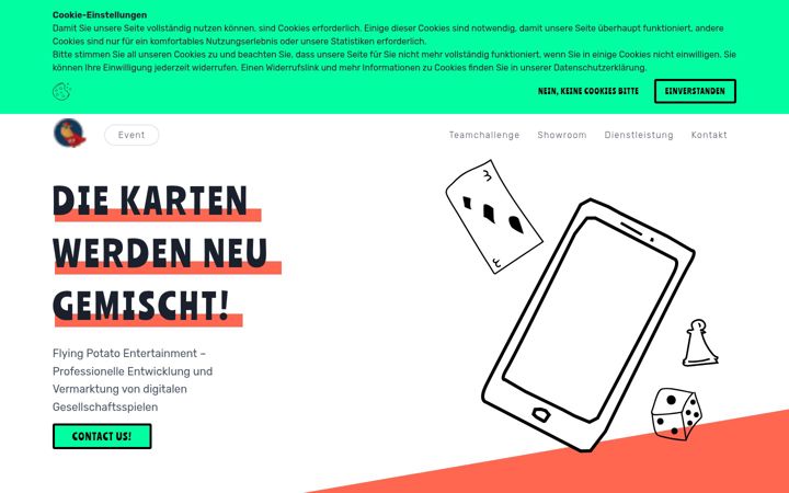 Screenshot of flyingpotato.de