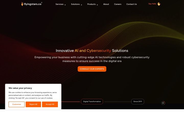Captură de ecran a flyingstars.co