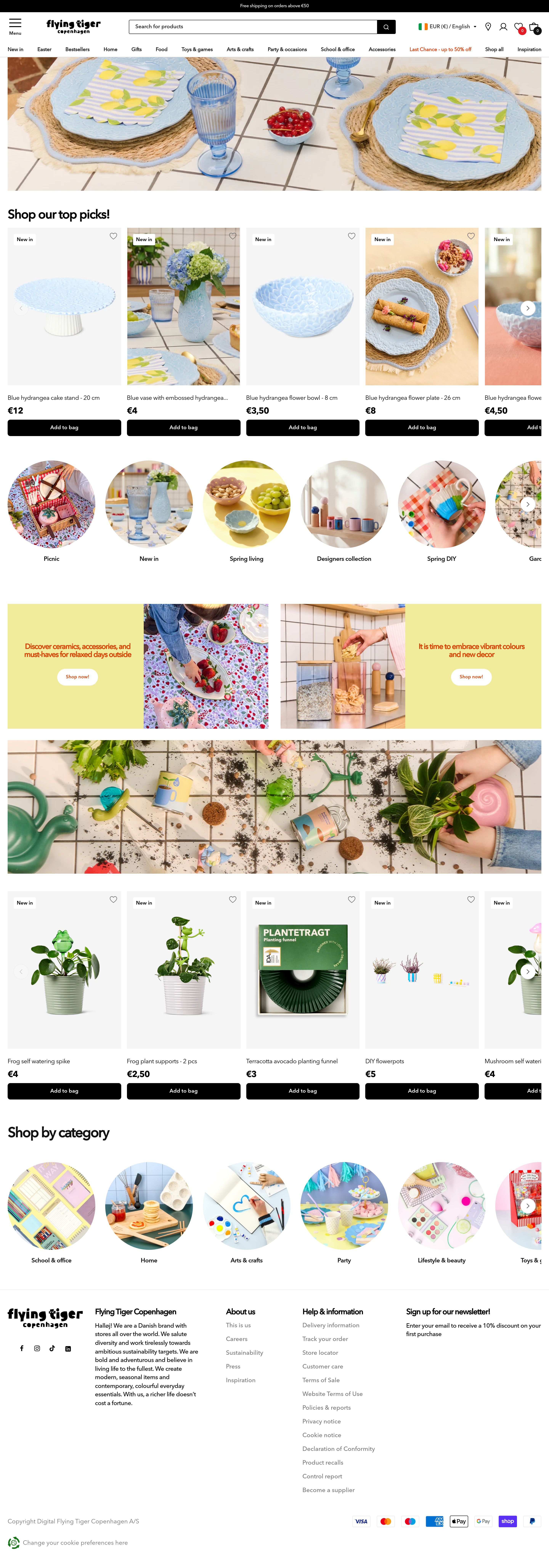 Screenshot of flyingtiger.com