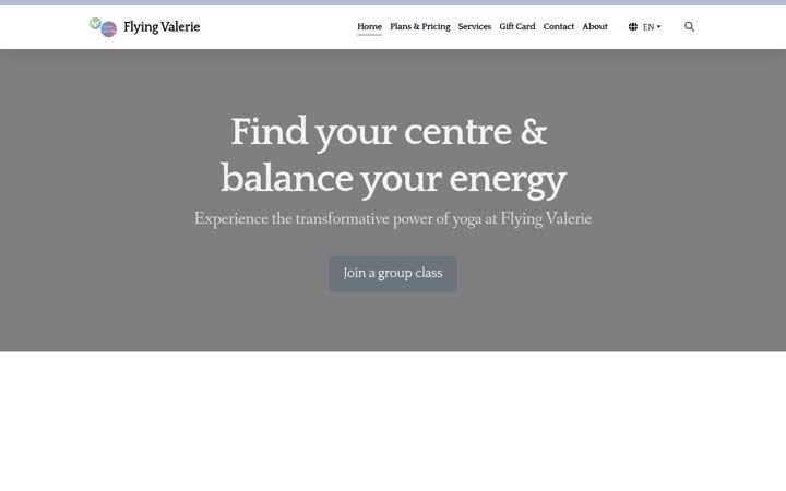 Screenshot of flyingvalerie.ch