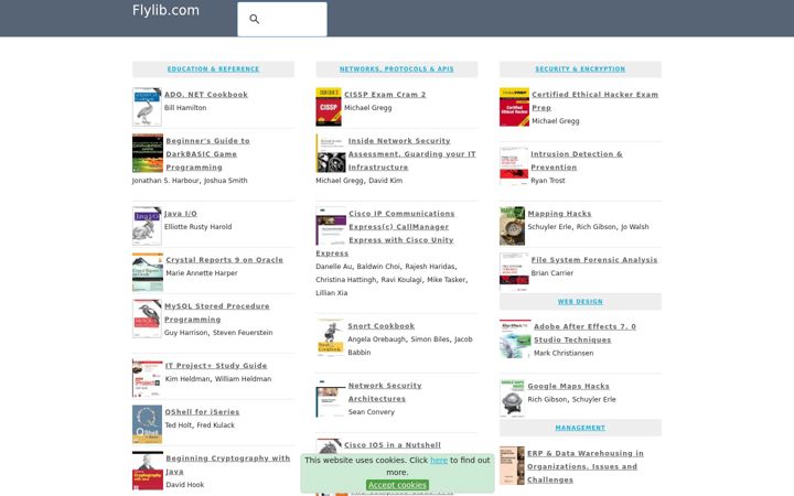 Snimka zaslona za flylib.com